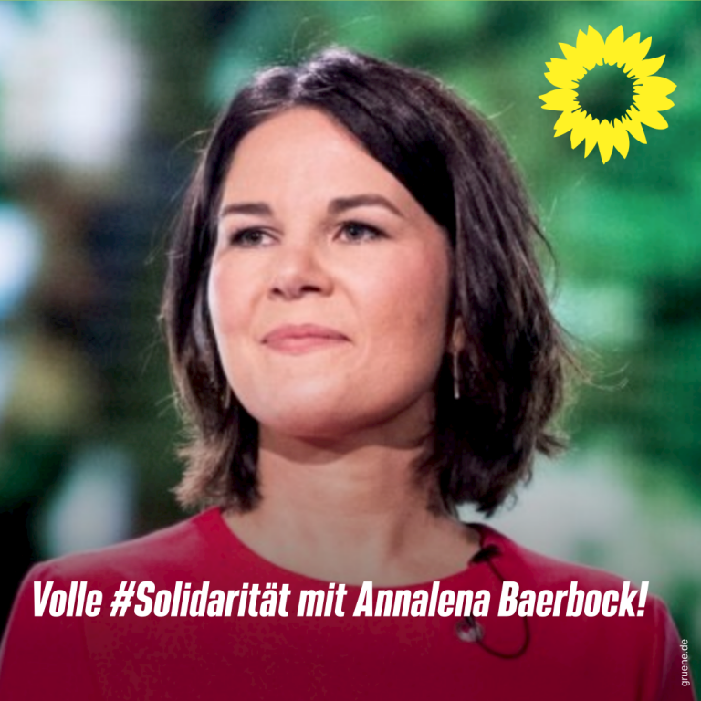 Volle Solidarität mit Annalena Baerbock!