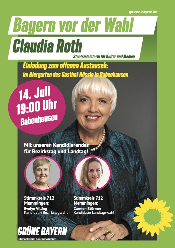 Claudia Roth in Babenhausen